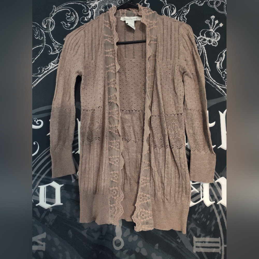 American Rag Brown Cardigan Sweater